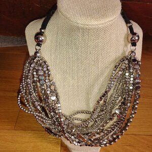 Rock N Karma Beaded Silver Necklace